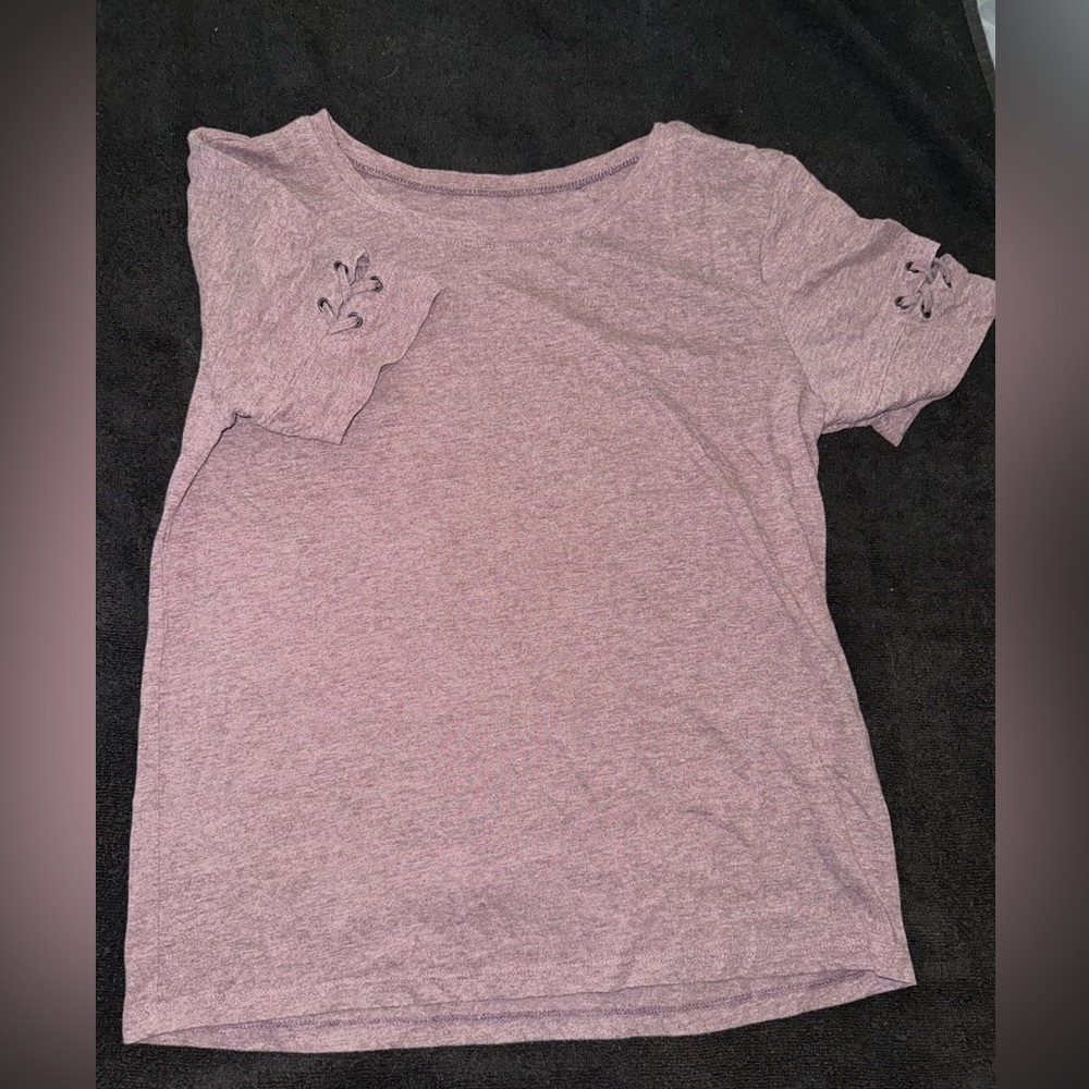 Women's Pinkish-Purple Short Sleeve Top